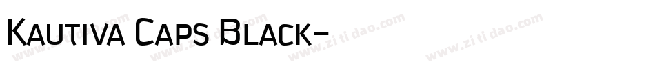 Kautiva Caps Black字体转换
